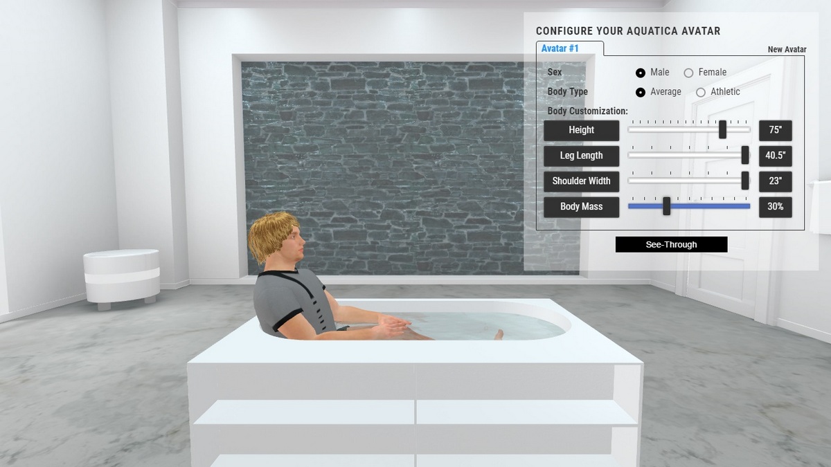Storage Lovers Bathtub 3D Body Position